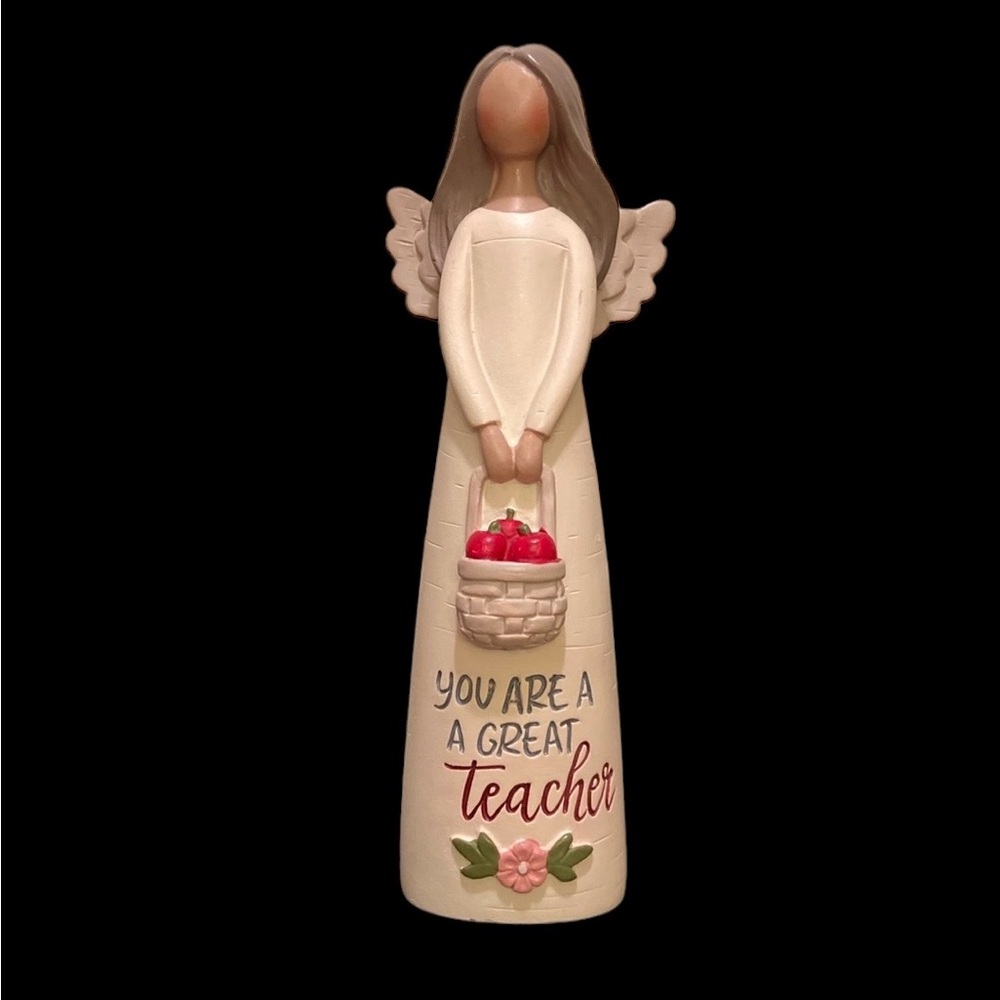 You Are A Great Teacher Figurine B. Lloyd 2020 Angel w/ basket of Apples 🍎 😇